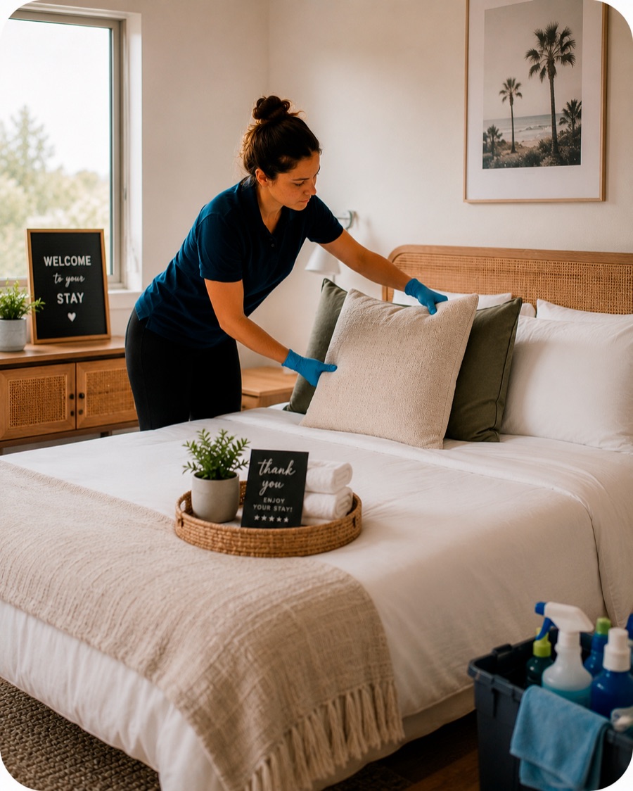 Airbnb turnover cleaning for short-term rentals
